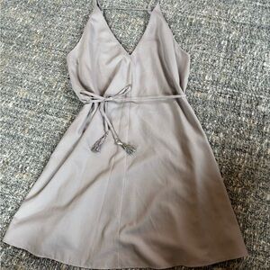 Lulu's Chic Gray Backless Dress